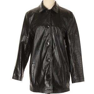 Wilson’s vintage leather jacket trench coat